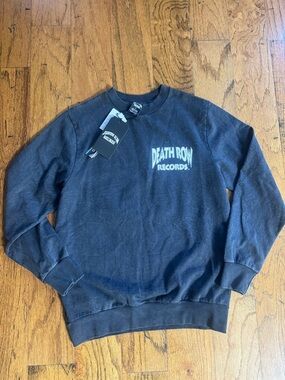 Death Row Records Men's Crewneck Sweatshirt in Black